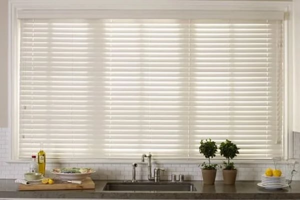faux wooden blinds
