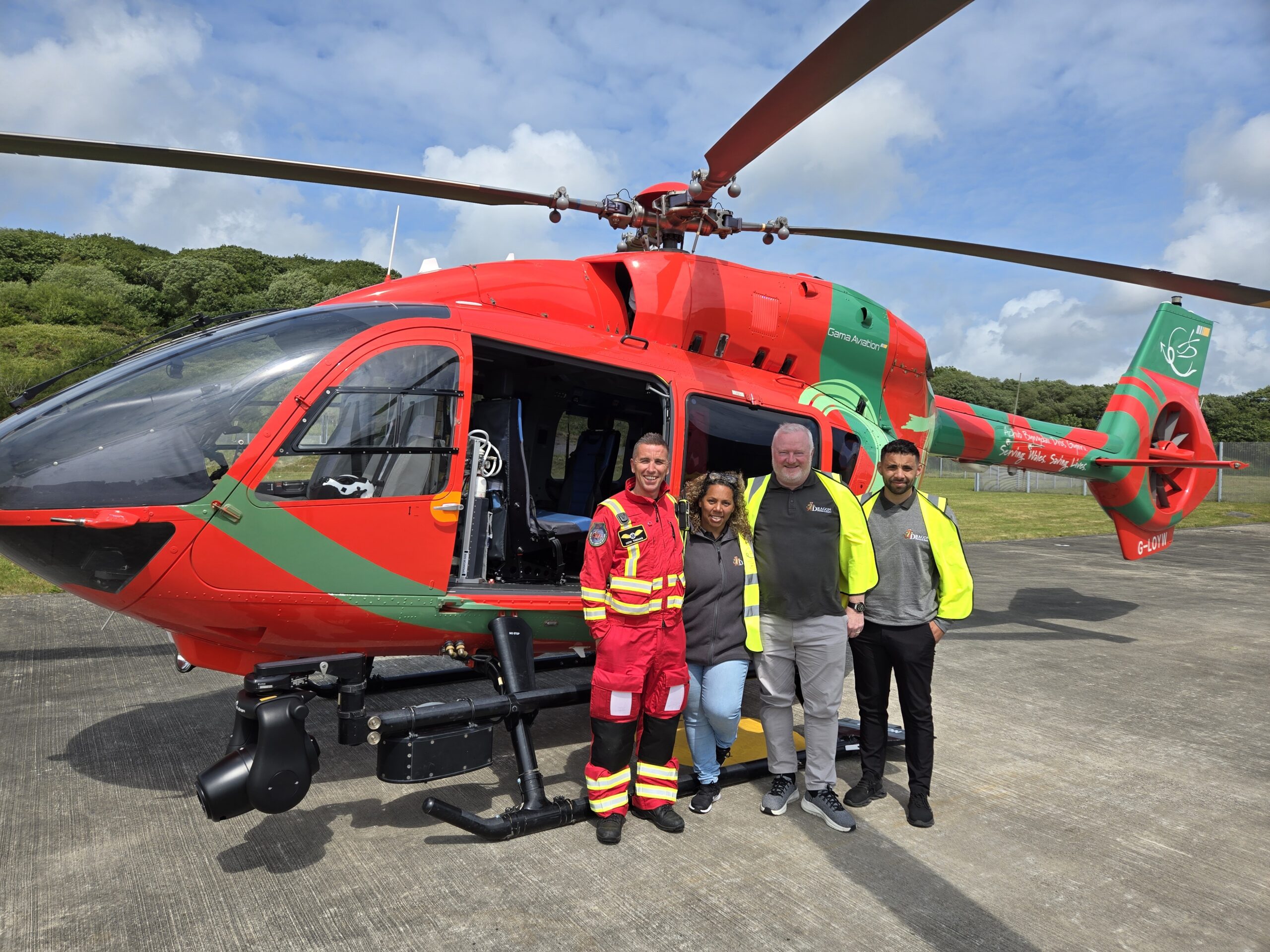 Supporting The Wales Air Ambulance Charity | Dragon Shutters and Shades