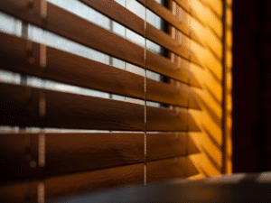elegant wooden blinds